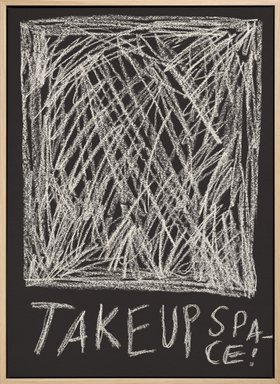 Scribbled Space Canvas print