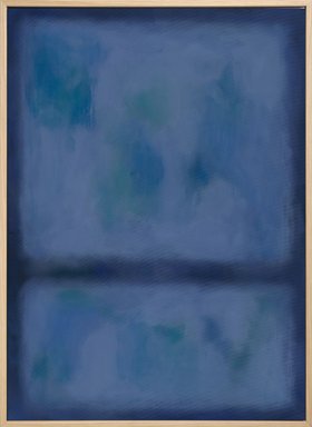 Division in Blue Canvas print