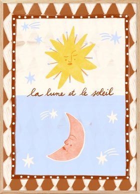 Carole Hillman - La Lune et le Soleil Print