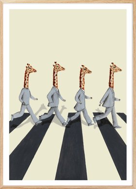 Coco De Paris - Giraffes Crossing the Road Print