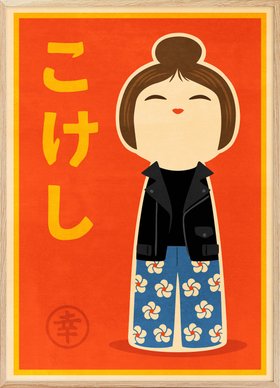 Kokeshi Print
