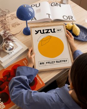 Yuzu Fruit Market Print