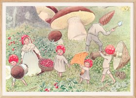 Elsa Beskow - Children of the Forest No3 Print