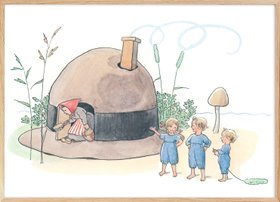 Elsa Beskow - The Children of Hat Cottage Print
