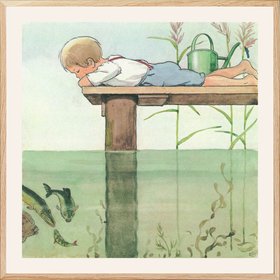 Elsa Beskow - The Curious Fish Print
