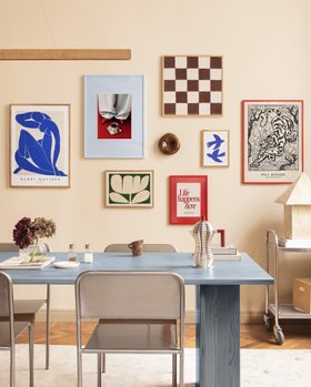 Modern Shapes gallery wall