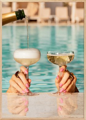 Poolside Toast Print