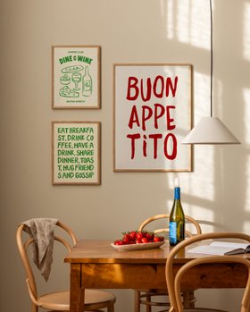 Buon Appetito gallery wall