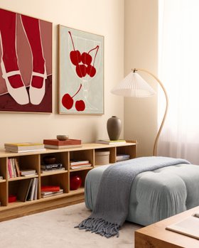 Cherry Red gallery wall