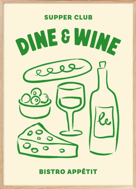 Dine and Wine Print