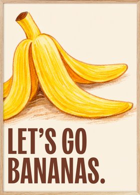 Let's Go Bananas Print