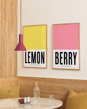 Lovely lemons and very berry art