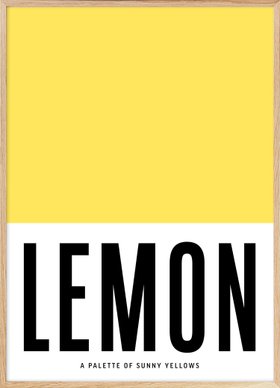Lemon Yellow Print