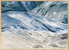 Wavy Beach Canvas print