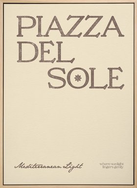 Piazza Del Sole Canvas print