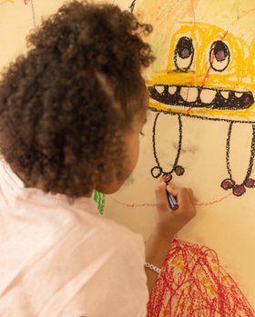Little Artist Wall Print