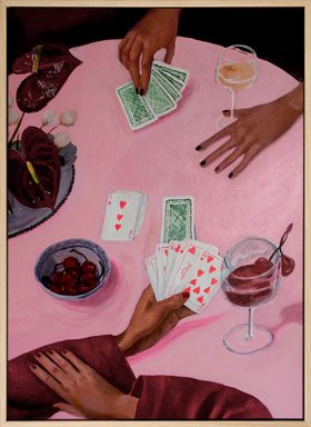 Tea Rudolf - Ace of Pink Canvas