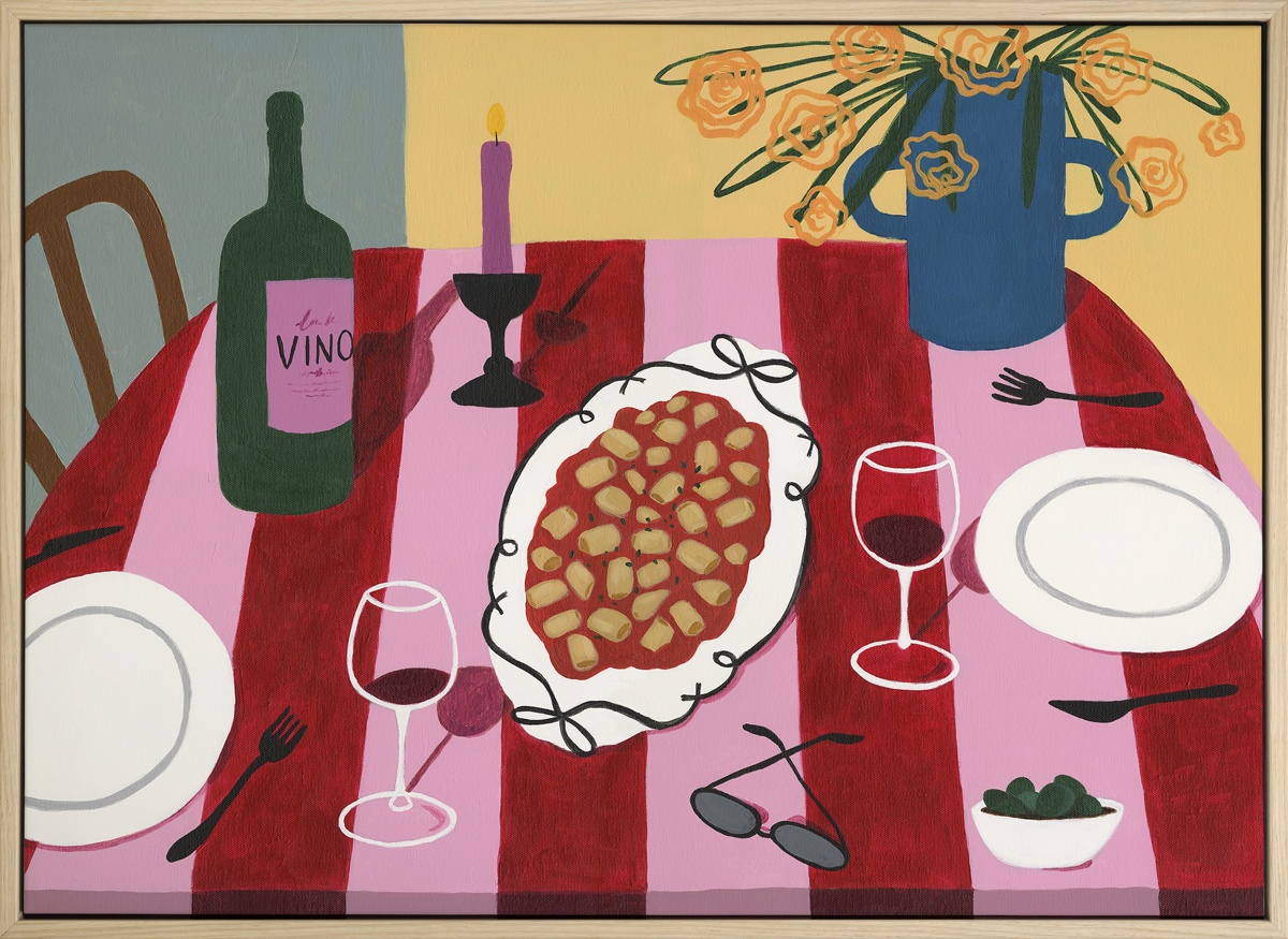 Girl Dinner Canvas