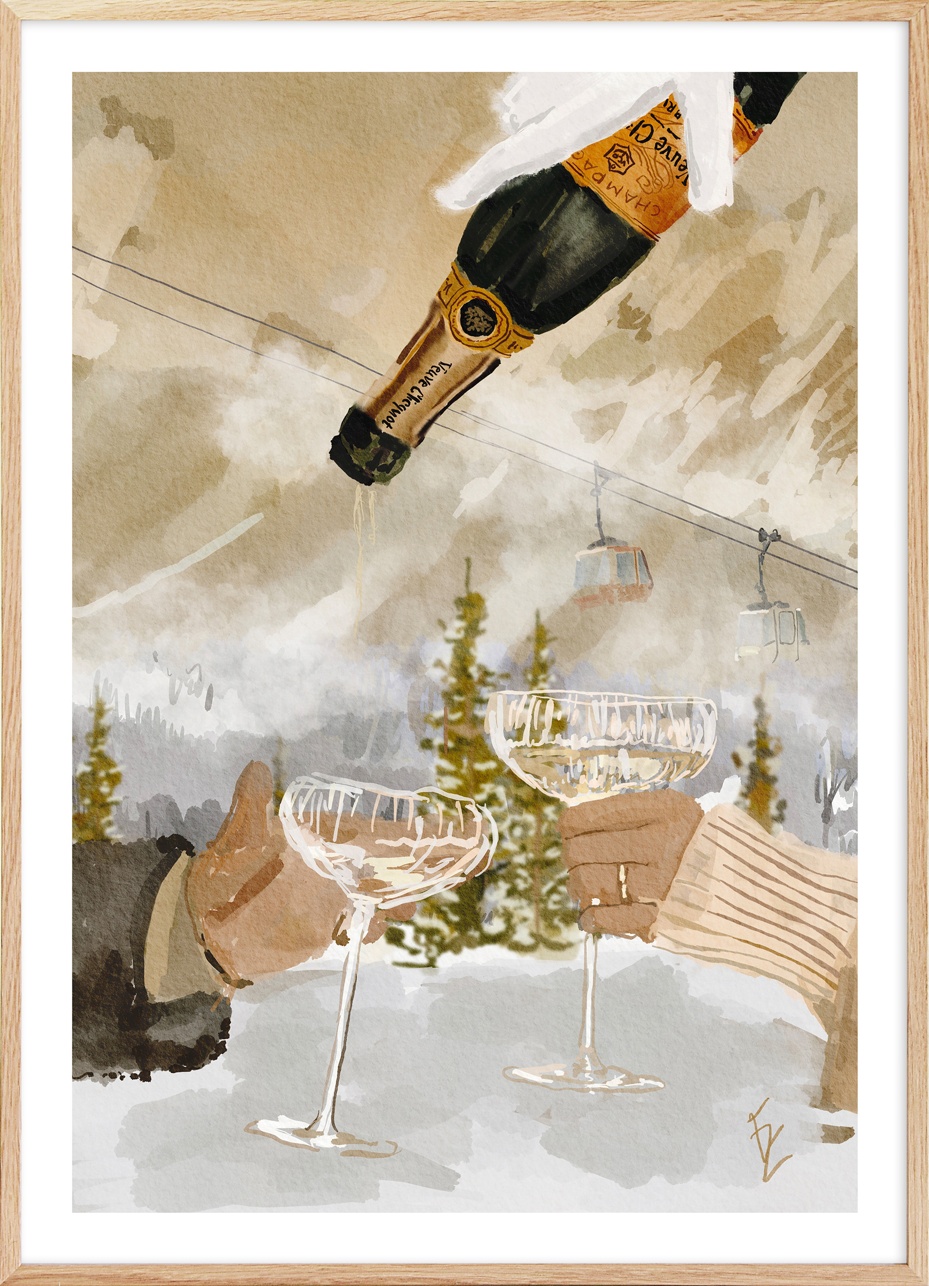 Ekaterina Zagorska - Winter Champagne Print