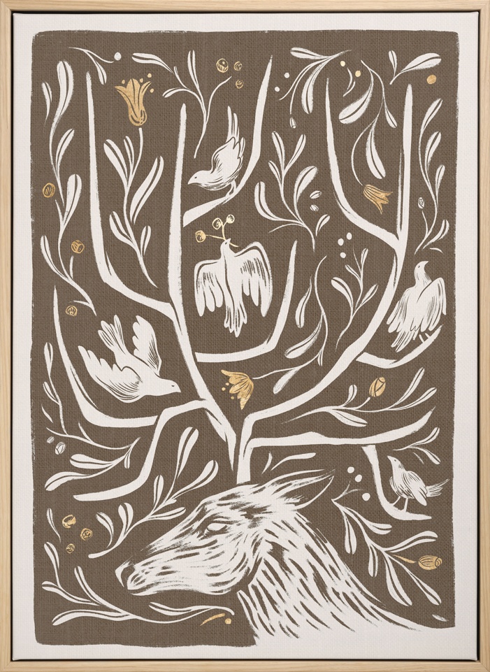 Antler Garden Canvas