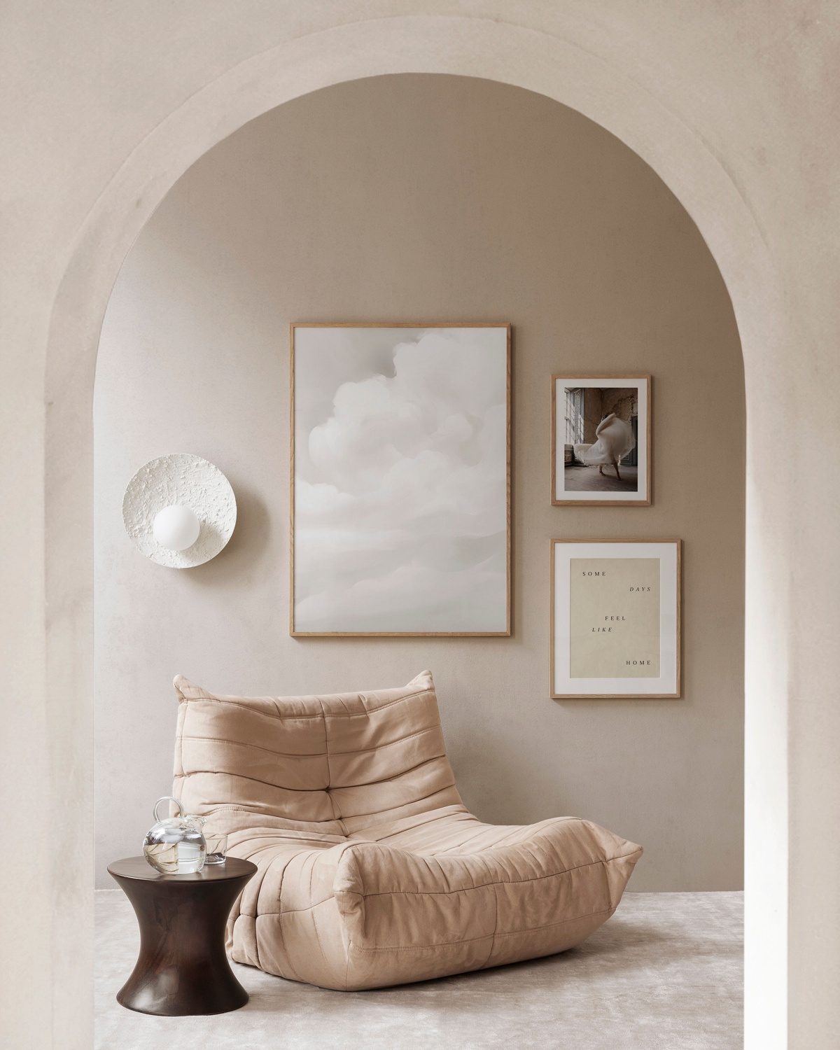 Cloud Dancer Art wall