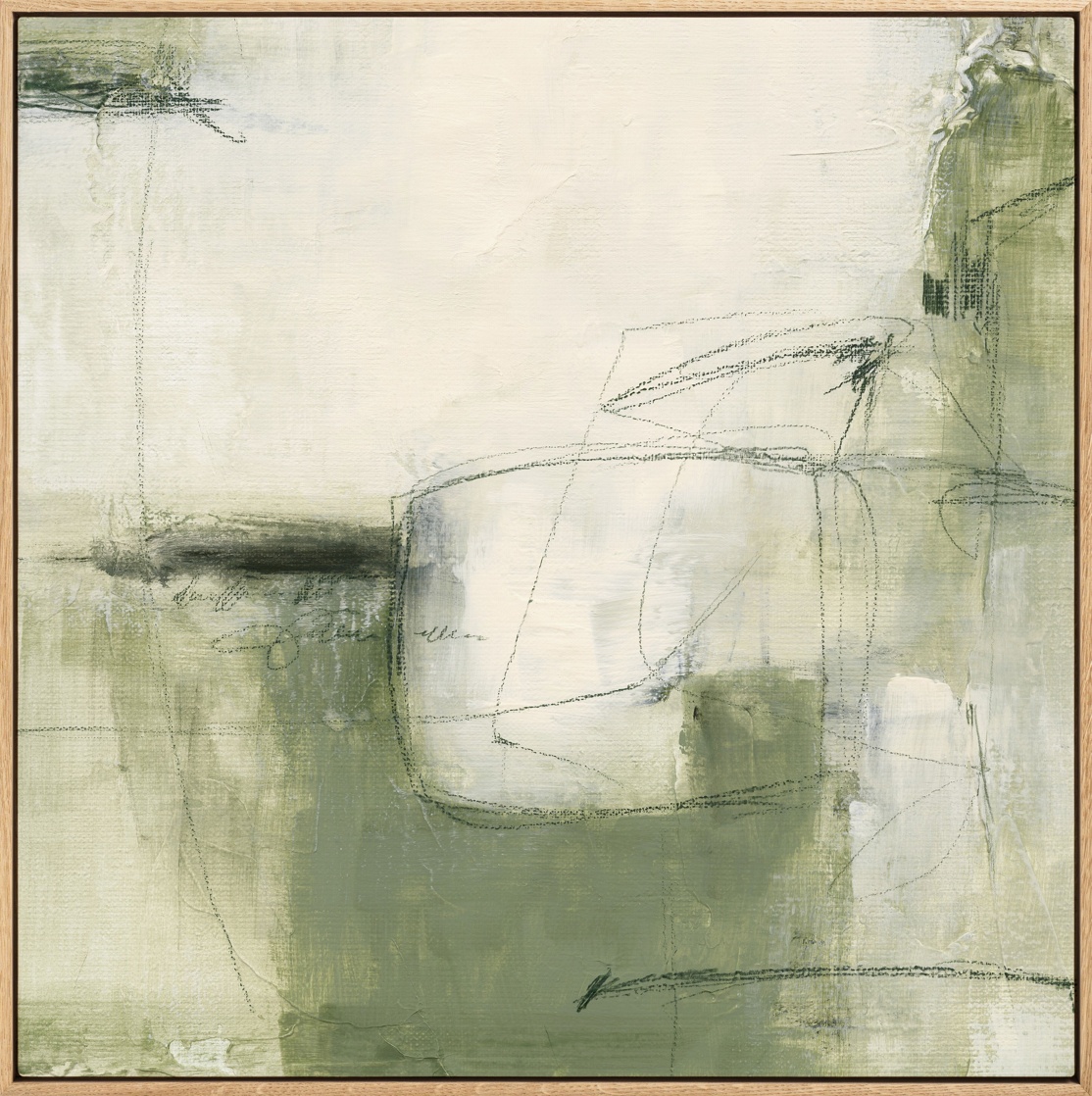 Contemporary Greens No2 Canvas