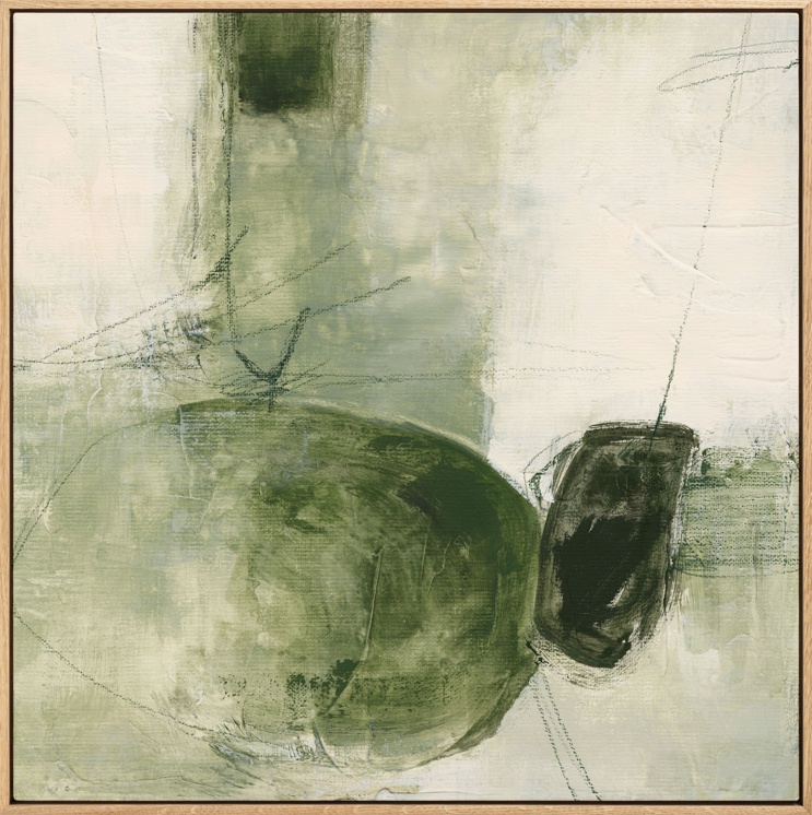 Contemporary Greens No1 Canvas