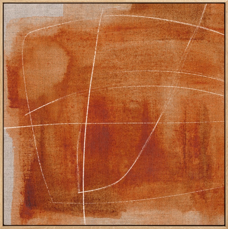 Terracotta Lines Canvas