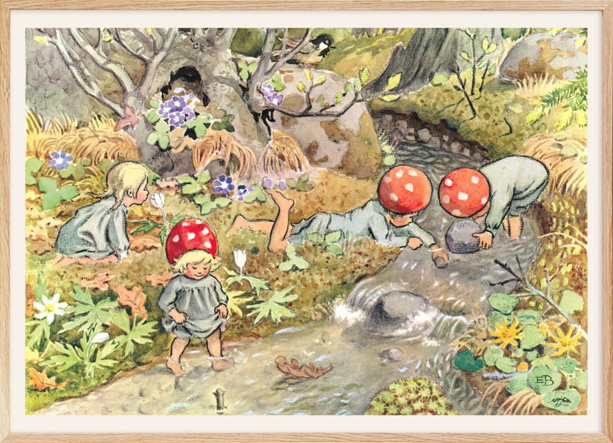 Elsa Beskow - Children of the Forest No2 Print