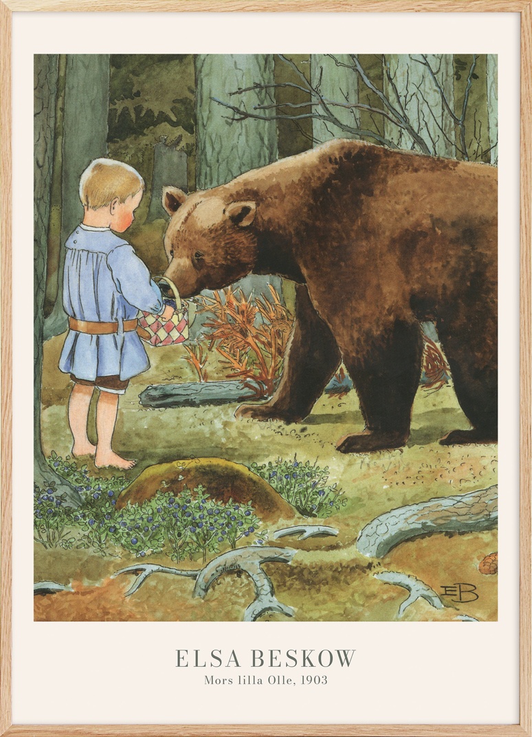 Elsa Beskow - Mother's little Olle Print