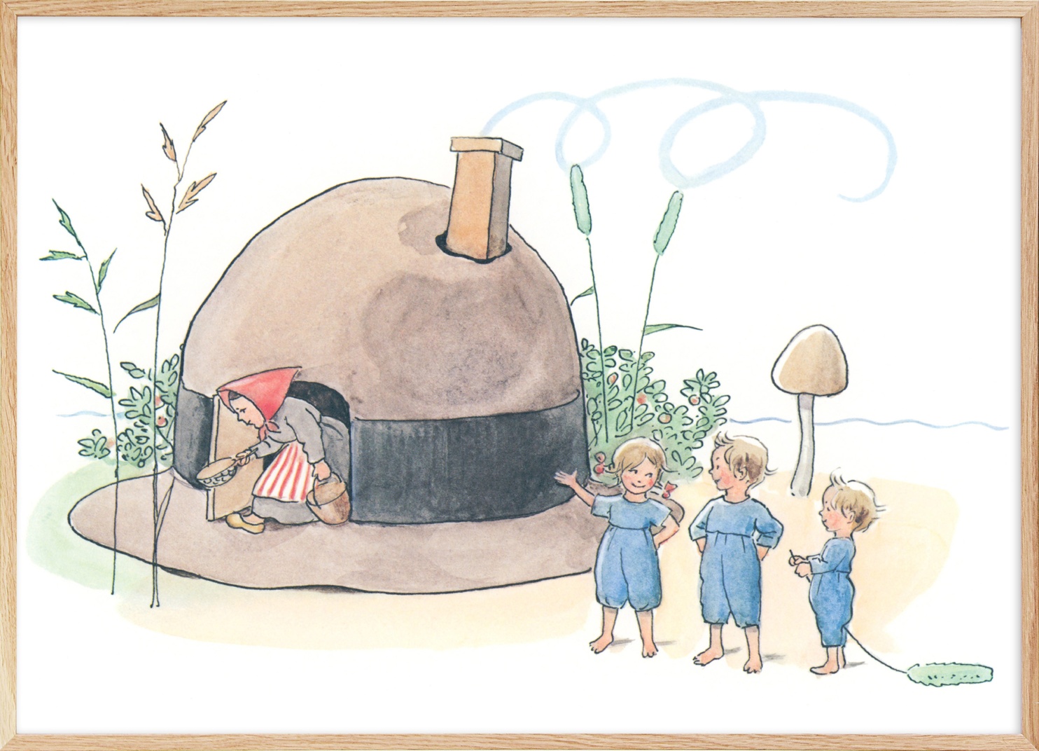 Elsa Beskow - The Children of Hat Cottage Print