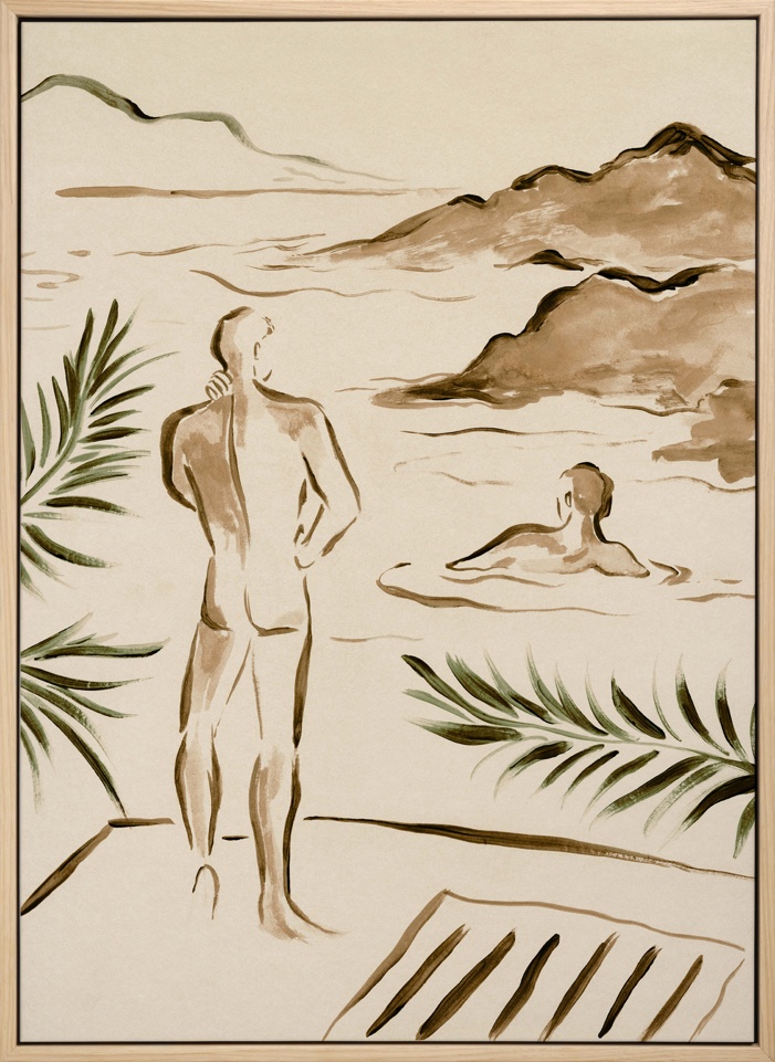 The Swimmers Canvas print