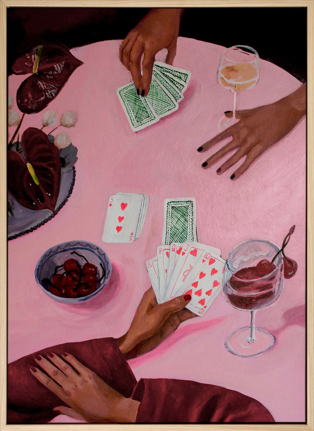 Tea Rudolf - Ace of Pink Canvas