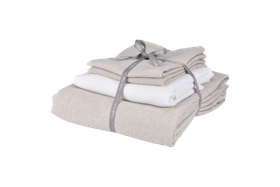 Natural Flax Linen Duvet Set Bundle