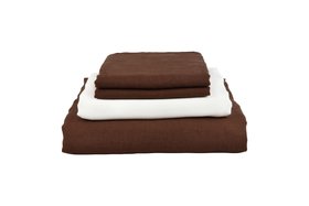 Sable Brown Linen 4 Piece Bedding Set