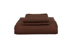 Sable Brown Linen Duvet Cover Bed Set