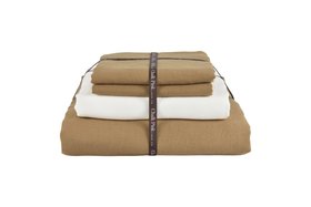 Warm Butterscotch Linen Bedding Bundle