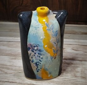 Single flower bud vase – Moonlit Blue