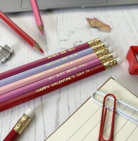Valentine’s Day Pencil Set – Love Themed Pencils