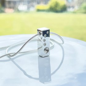 Contemporary Sterling Silver Bubble Pendant