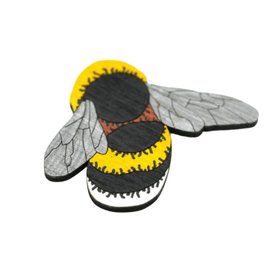 Hand Painted Wooden Bumblebee Brooch
