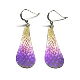 Hand Crafted Lupin Flower Silver Earrings