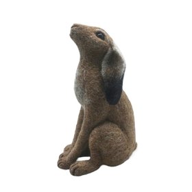 Hand Made Moon Gazing Hare Needle Felted