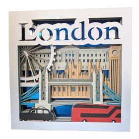 London Layered Paper Art