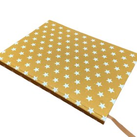 Handmade Fabric Covered Star Notebook