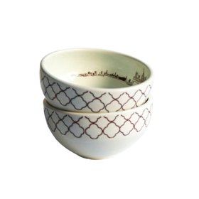 Hand Thrown Decorated Ceramic Bowl