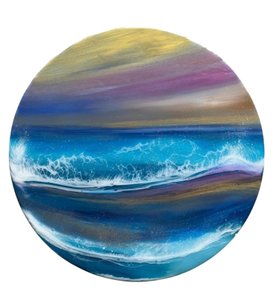 Summer Sunset Seascape Original Art