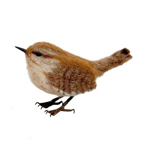 Little Wren Hand Needle Felted Bird Decoration