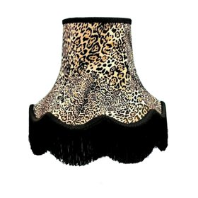 Traditional Handmade Animal Print Fabric Lampshade
