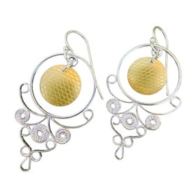 Sterling Silver Summer Sun Statement Earrings